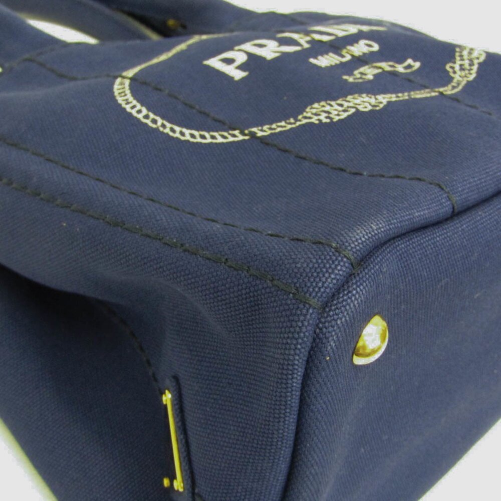 PRADA Blue Canvas Shoulder Bag - Picture 8 of 13
